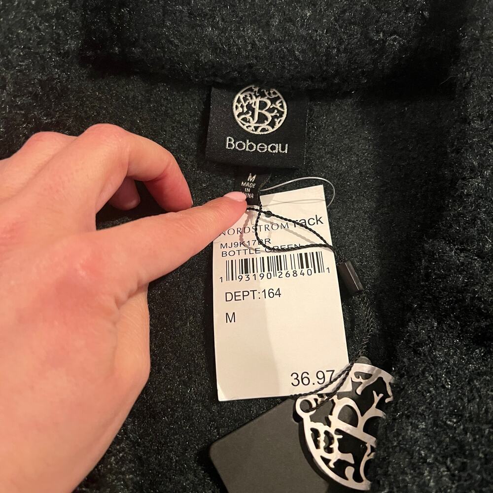 NWT Bobeau Blazer Bottle Green Size Medium - Picture 3 of 6